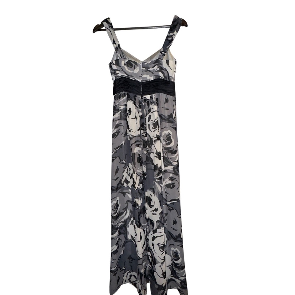 Ann Taylor 100% Silk Floral Maxi Dress dark Romantic whimsi classic elegance - Picture 6 of 10